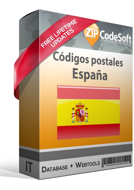 Base de datos de códigos postales de España